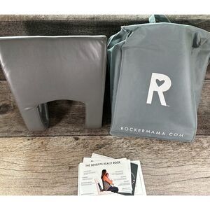 RockerMama Ready Portable Baby Rocker Reduces Back Strain Grey